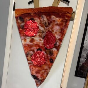 Pizza Slice Costume with Pepperoni and Mushroom